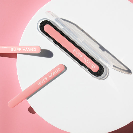 Buff Wand - (NAKED) Nano Glass Nail File Manicure Wand (no outer pink packet)