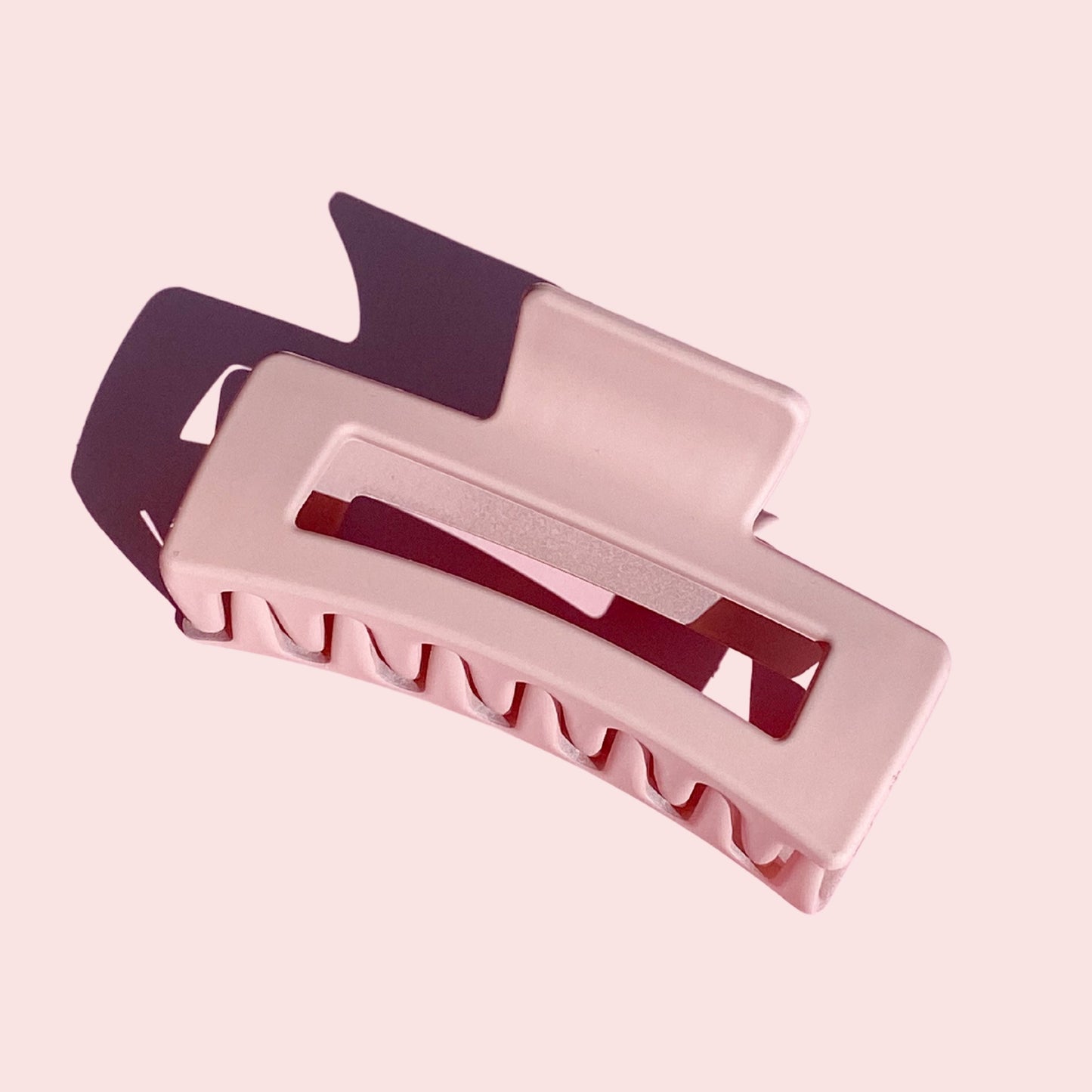 Dusty Pink Square Claw Clip (medium)