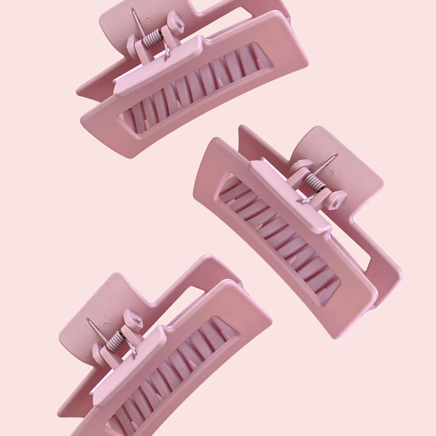 Dusty Pink Square Claw Clip (medium)